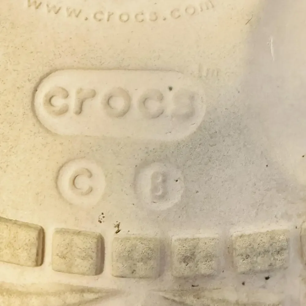 Crocs Shoes Girls 8 Pink Glitter Classic Clog Slip On Sandals Lightweight Casual